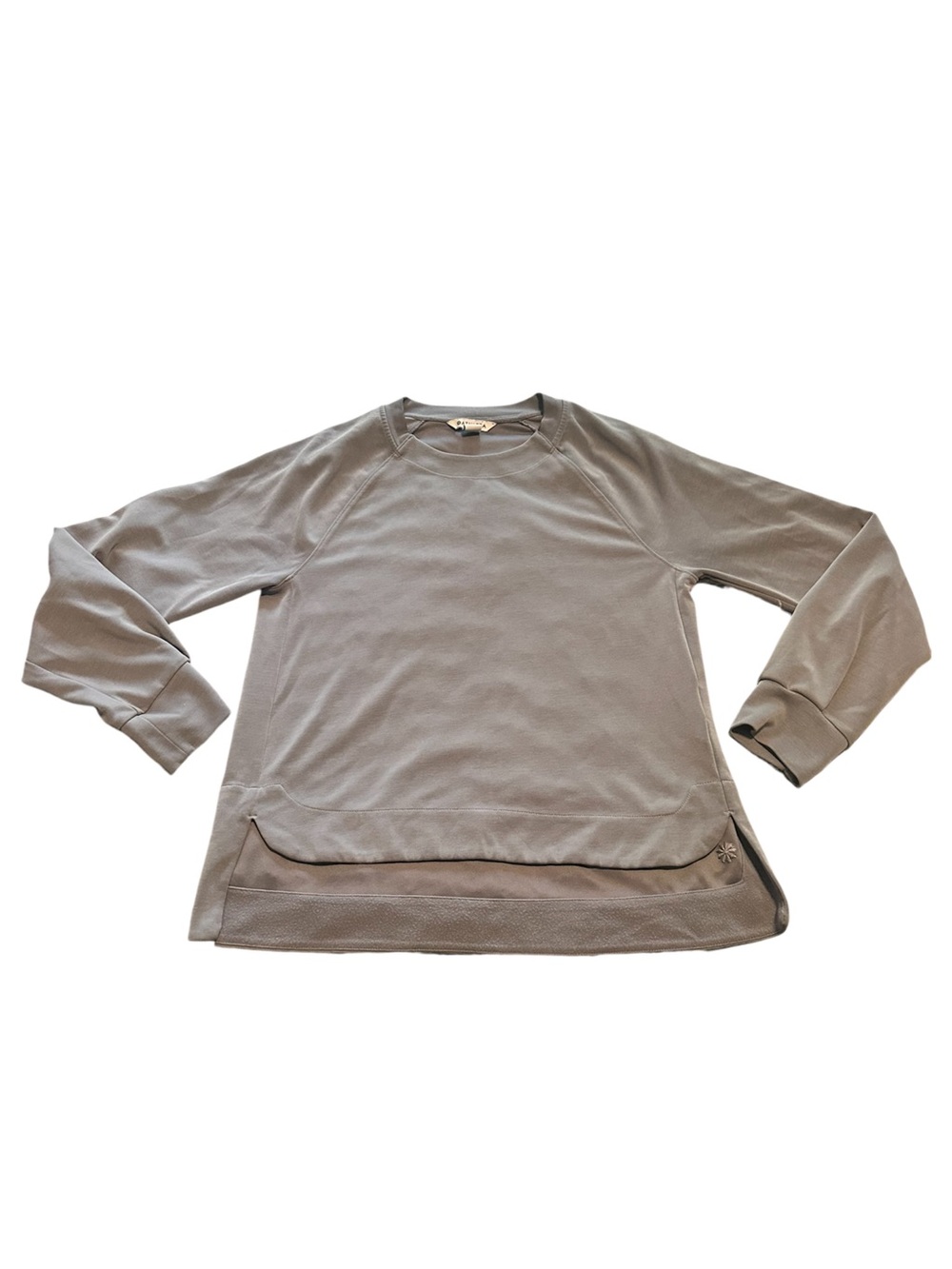 Athleta Seasoft Crewneck Slate Gray Long Sleeve Pullover Size Small EUC - Picture 2 of 6